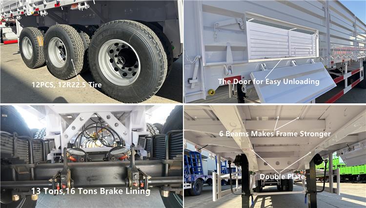Dangote Tri Axle Side Wall Semi Trailer for Sale In Nigeria