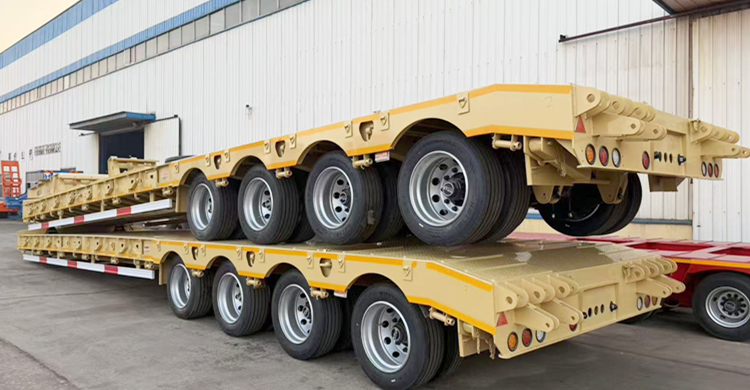 100 Ton Low Bed Trailer for Sale in Saudi Arabia