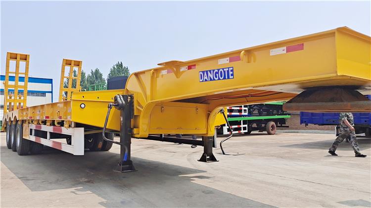 Dangote Tri Axle 80 Ton Low Bed Truck Trailer Price for Sale in Lagos