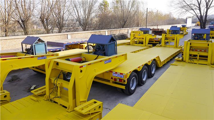 Dangote Tri Axle 80 Ton Detachable Gooseneck Trailer for Sale In Nigeria