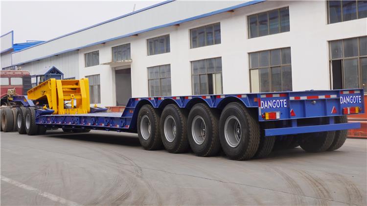 Dangote 150 Ton Removable Gooseneck Trailer with Dolly for Sale | Rgn Lowboy Trailer