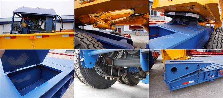 Dangote 150 Ton Removable Gooseneck Trailer with Dolly for Sale | Rgn Lowboy Trailer