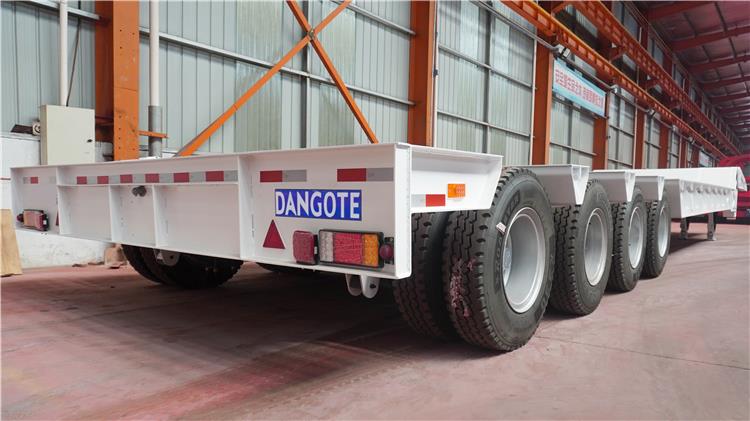 4 Axle Folding Gooseneck Lowboy Trailers for Sale | Front Loading Low Loader Price
