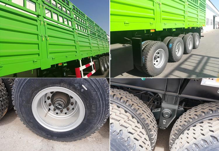 Dangote 4 Axle Animal Transport Livestock Fence Semi Trailer for Sale