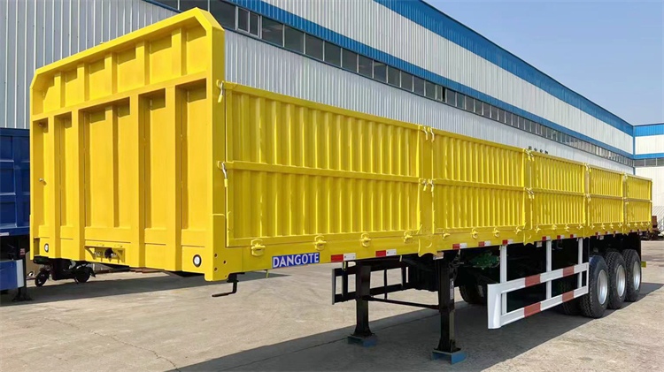 Tri Axle Trailers with Side Walls for Sale In Benin | Dangote Transport Limited Side Wall Trailer