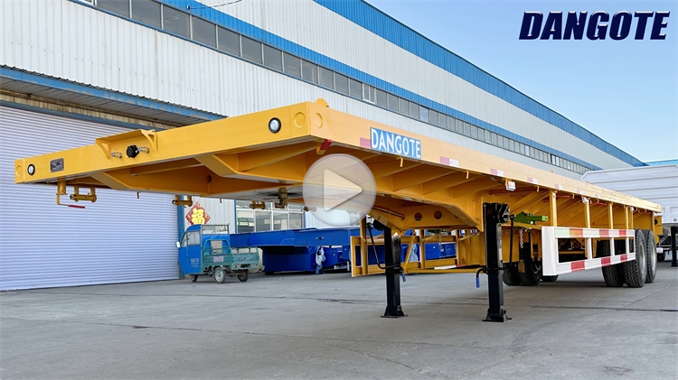Dangote Trailer Price | 2 Axle 40 ft Flatbed Semi Trailer for Sale In Nigeria