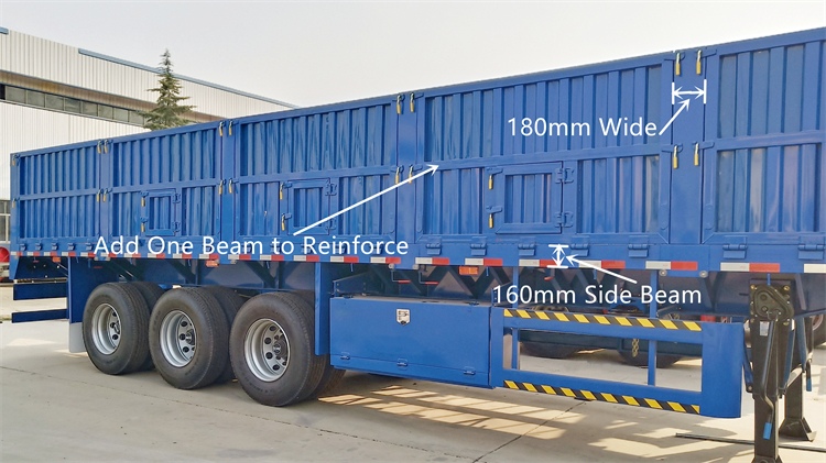 Dangote Tri Axle Drop Side Trailer for Sale | Semi Cargo Trailer for Sale In Nigeria