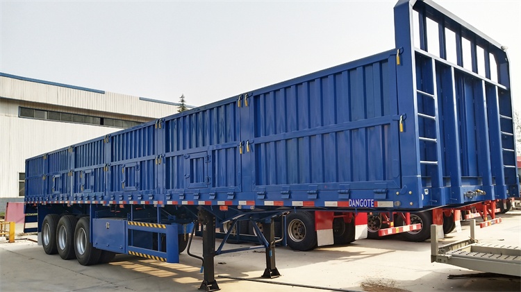Dangote Tri Axle Drop Side Trailer for Sale | Semi Cargo Trailer for Sale In Nigeria