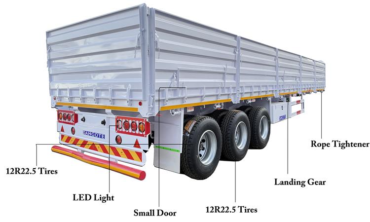 3 Axle Side Wall Trailer for Sale In Lagos, Nigeria