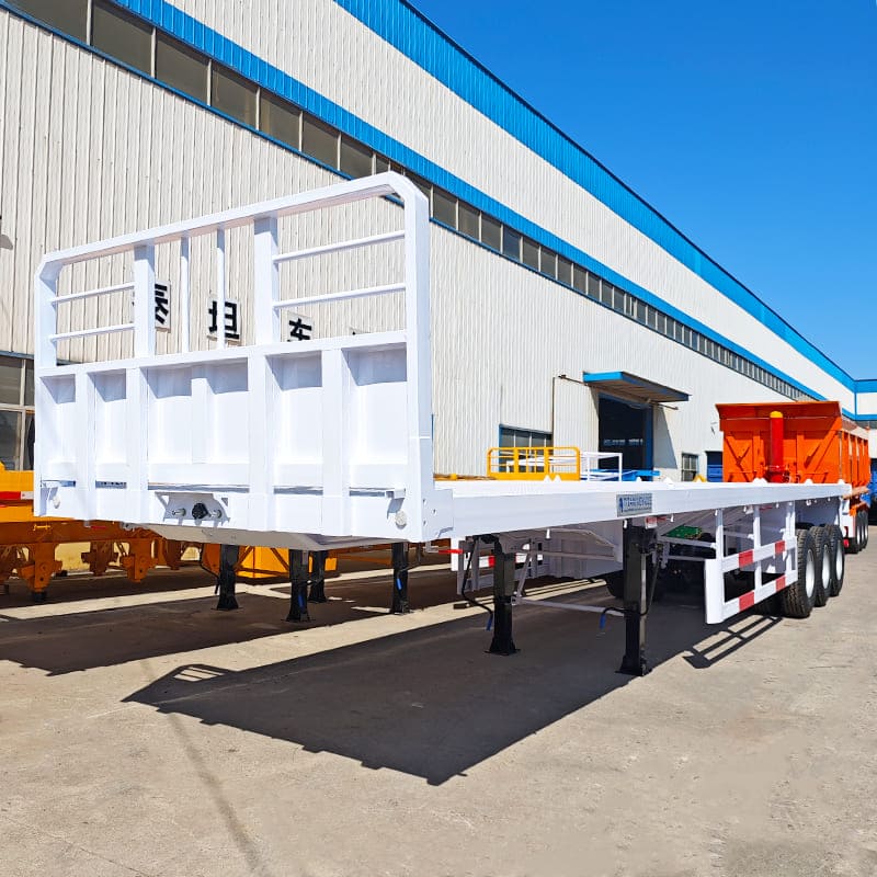 Tri Axle 40Ft Container Flatbed Trailer